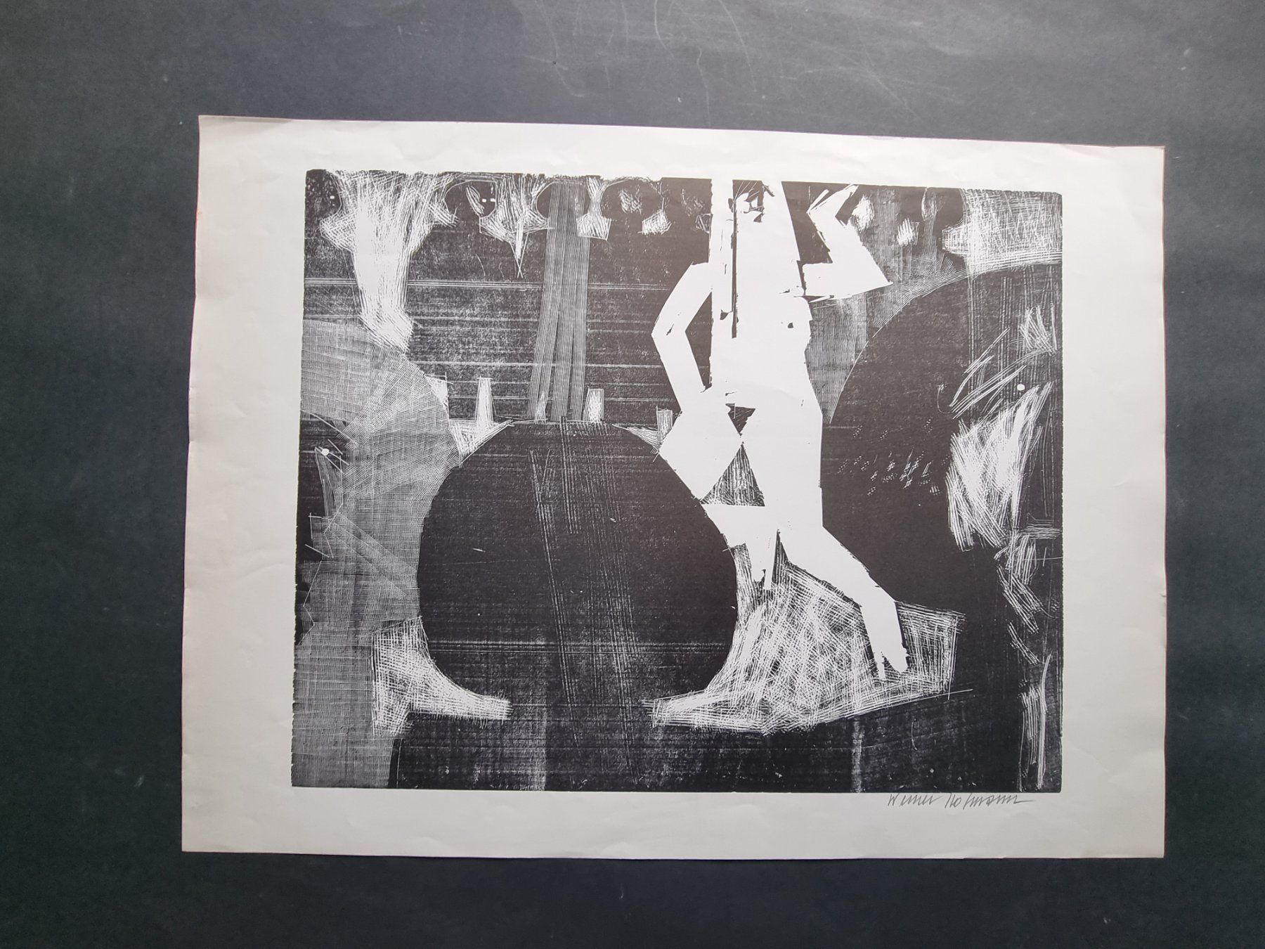 Xilografie: WERNER HOFMANN HOLZSCHNITT SIGNIERT – Usato da Gersau venduto da grafik-kunst