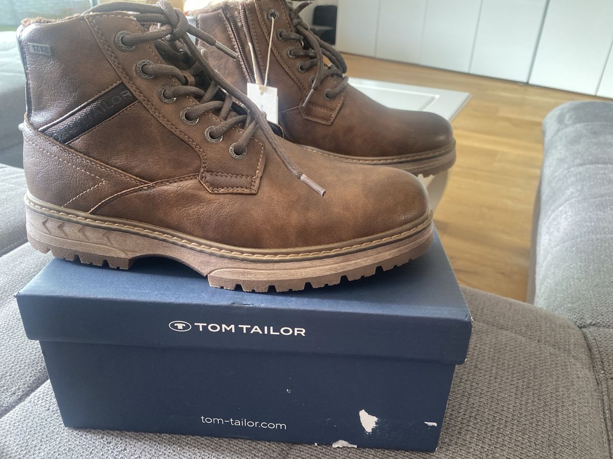 Tom Tailor Scarpe da uomo: Tom Tailor Winterschuhe Gr. 40 Wasserdicht – Nuovo e nell'imballaggio originale da Läufelfingen venduto da Alles_Garantie