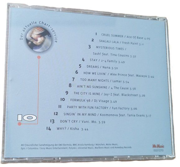 CDs: Chart Hits Vol. 10  (CD) – Gebraucht aus Wilen b. Wollerau von morethanmusic 1