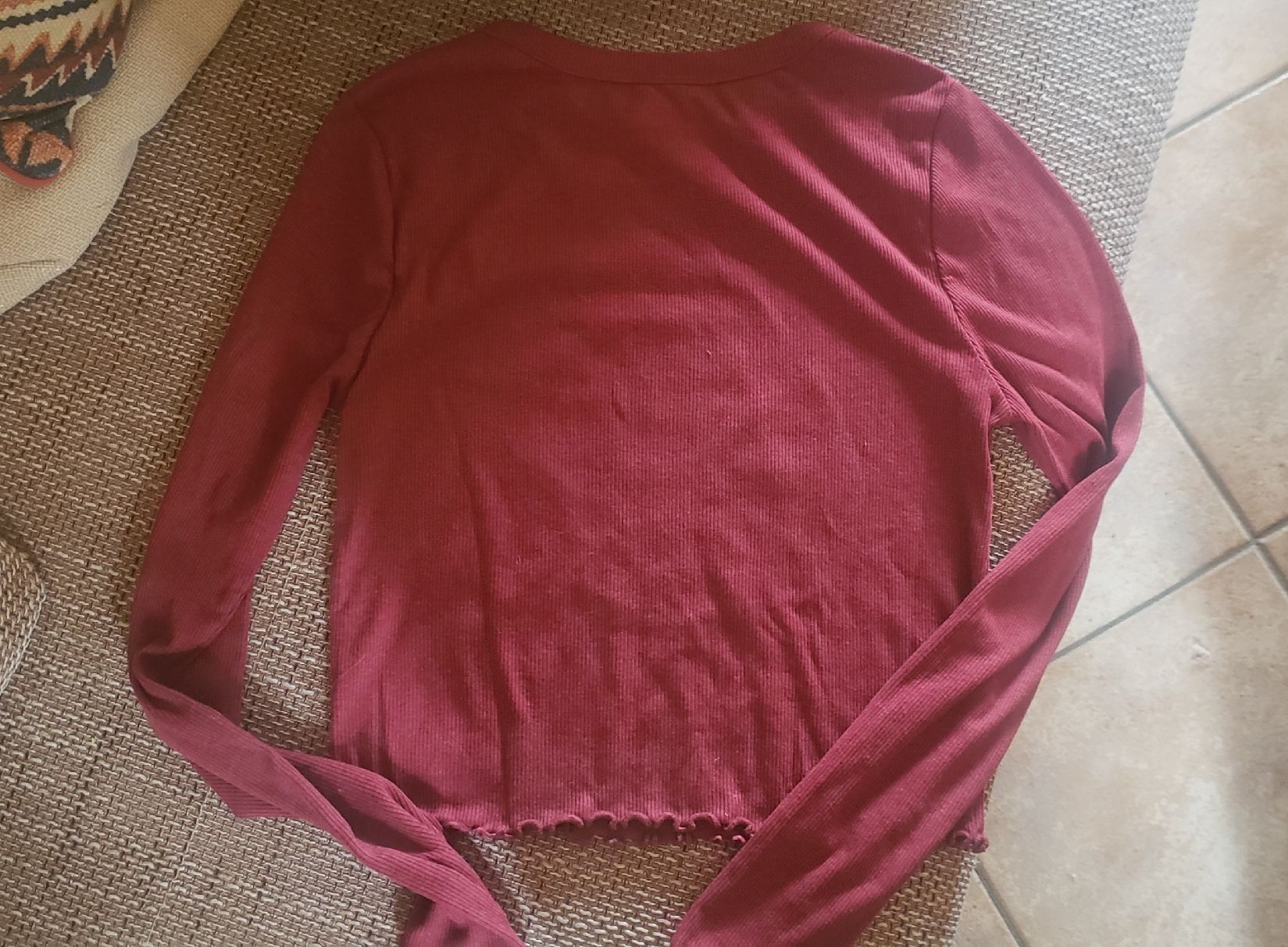Top: Pull court bordeau – Nuovo (secondo la descrizione) da Le Séchey venduto da Jill93 2