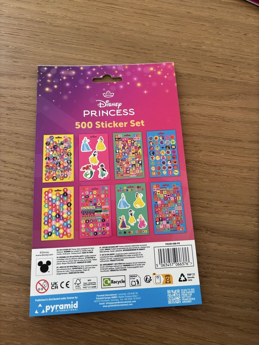 Sticker: Disney Princess Sticker Book 500 Pack – Nuovo e nell'imballaggio originale da Rüti ZH venduto da lau_5yjf 8