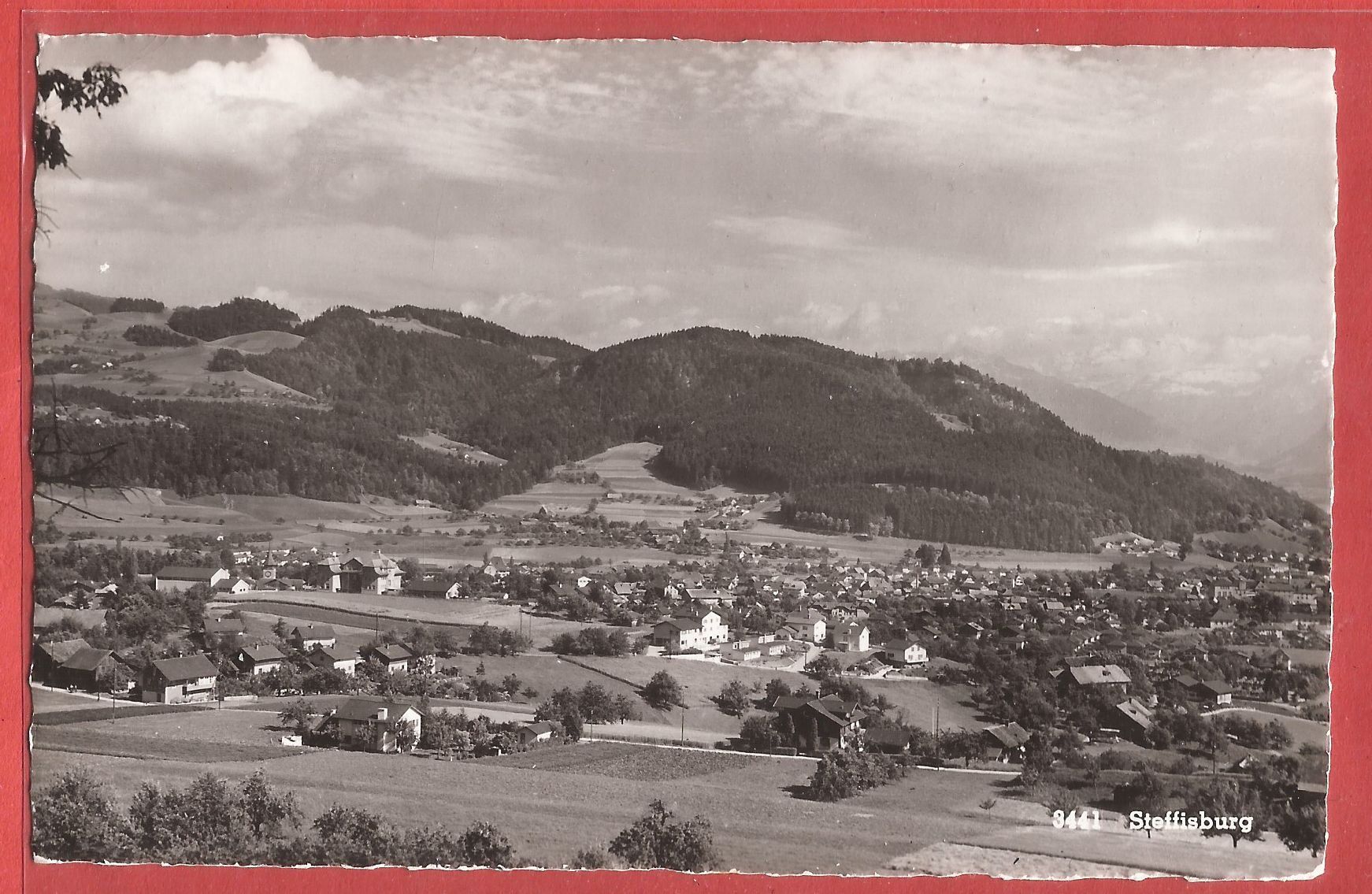 Cartoline postali: Steffisburg bei Thun - ca. 1950 – Usato da Fislisbach venduto da Porano