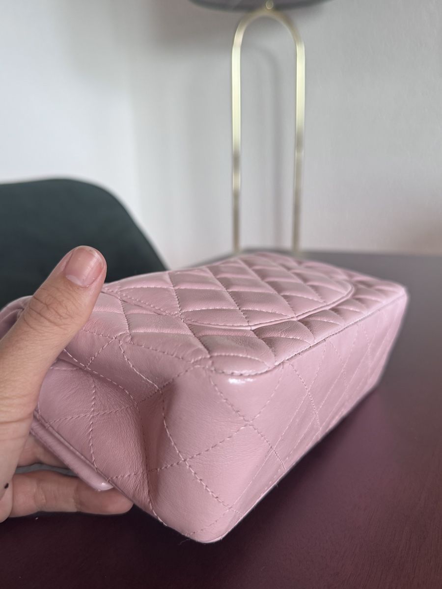 Chanel Borse: Chanel Mini Rectangular Flap Bag Light Pink Leather – Usato da Zürich venduto da amber123 3