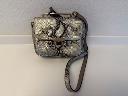 FURLA Schultertasche / Crossbody – Python-Look Beige