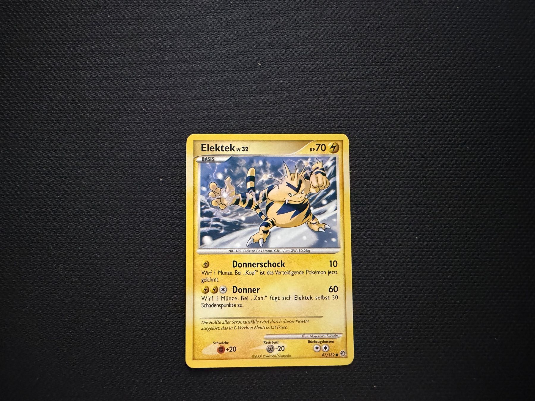 Pokémon Carte collezionabili: Elektek 87/132 – Usato da Zürich venduto da mountainwizard00