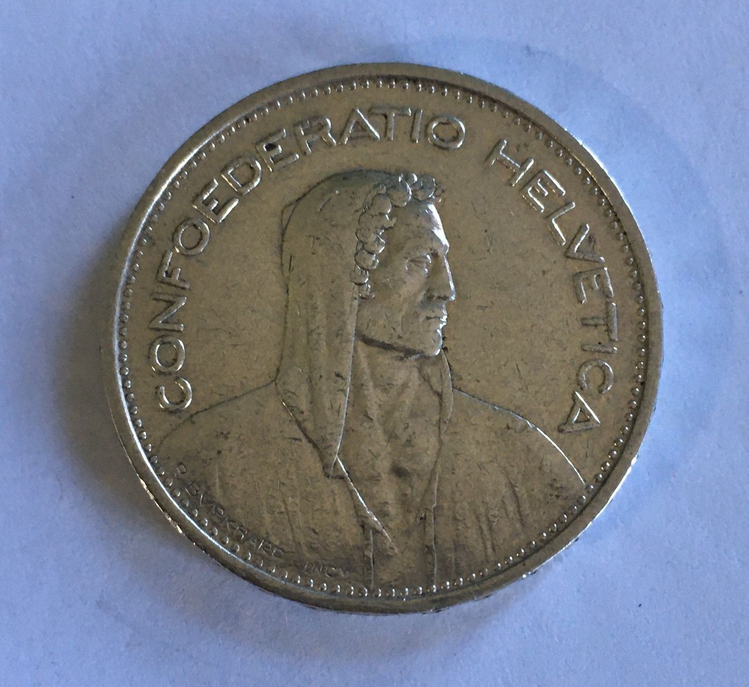 Tutti le monete: 1952 5 Franken Silber – Usato da Kirchberg SG venduto da Helveticus00 1