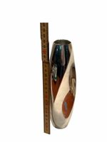 Vase chrome oval shape