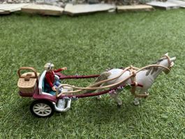Schleich Set , mit Schleich Pferd Kutsche, Figur und mehr