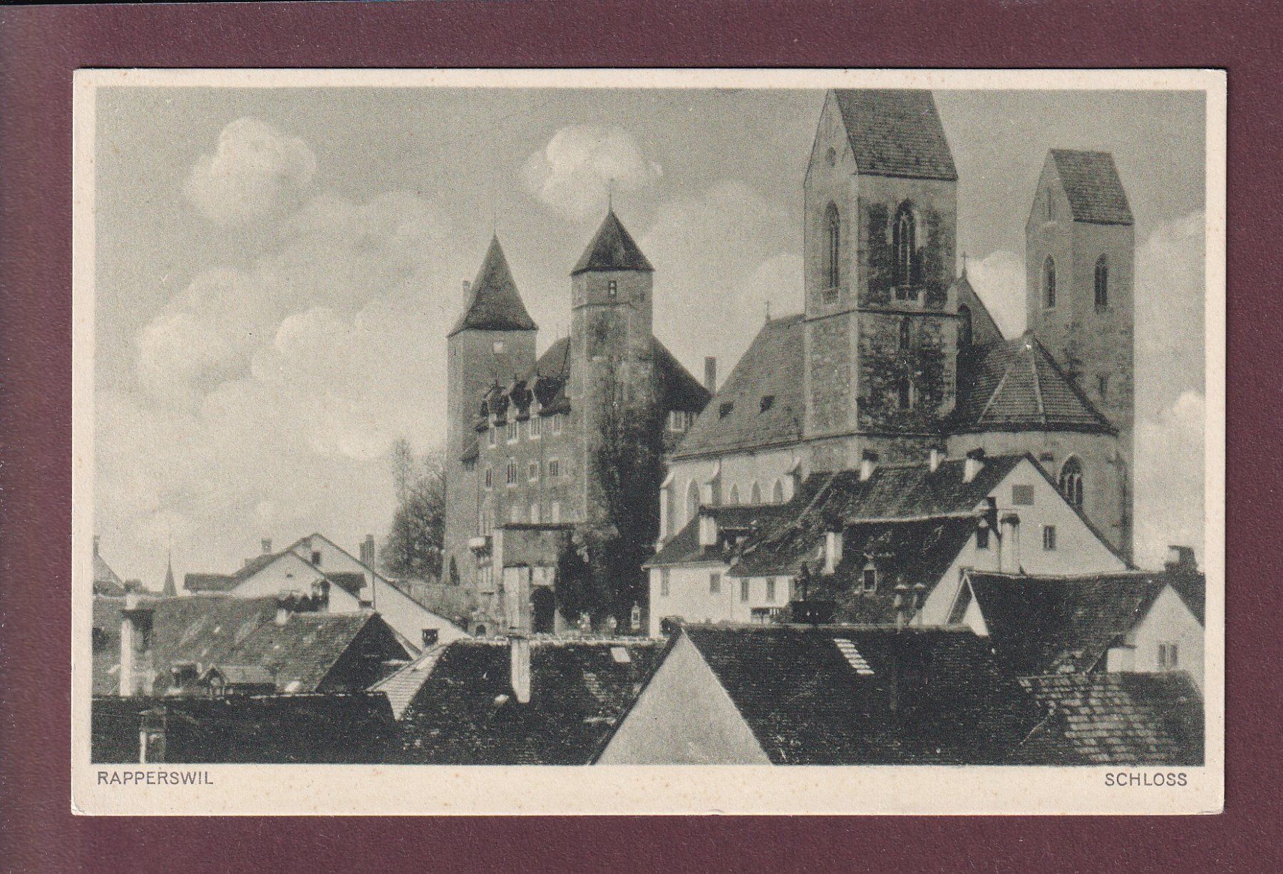 Ansichtskarten: RAPPERSWIL - Schloss – Gebraucht aus Pully von nicecards