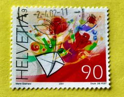 Nr.1019 Rosen Sondermarken GESTEMPELT 2001 
