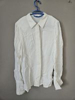 Elegante Damenbluse weiss Gr. 36 mit Stickerei