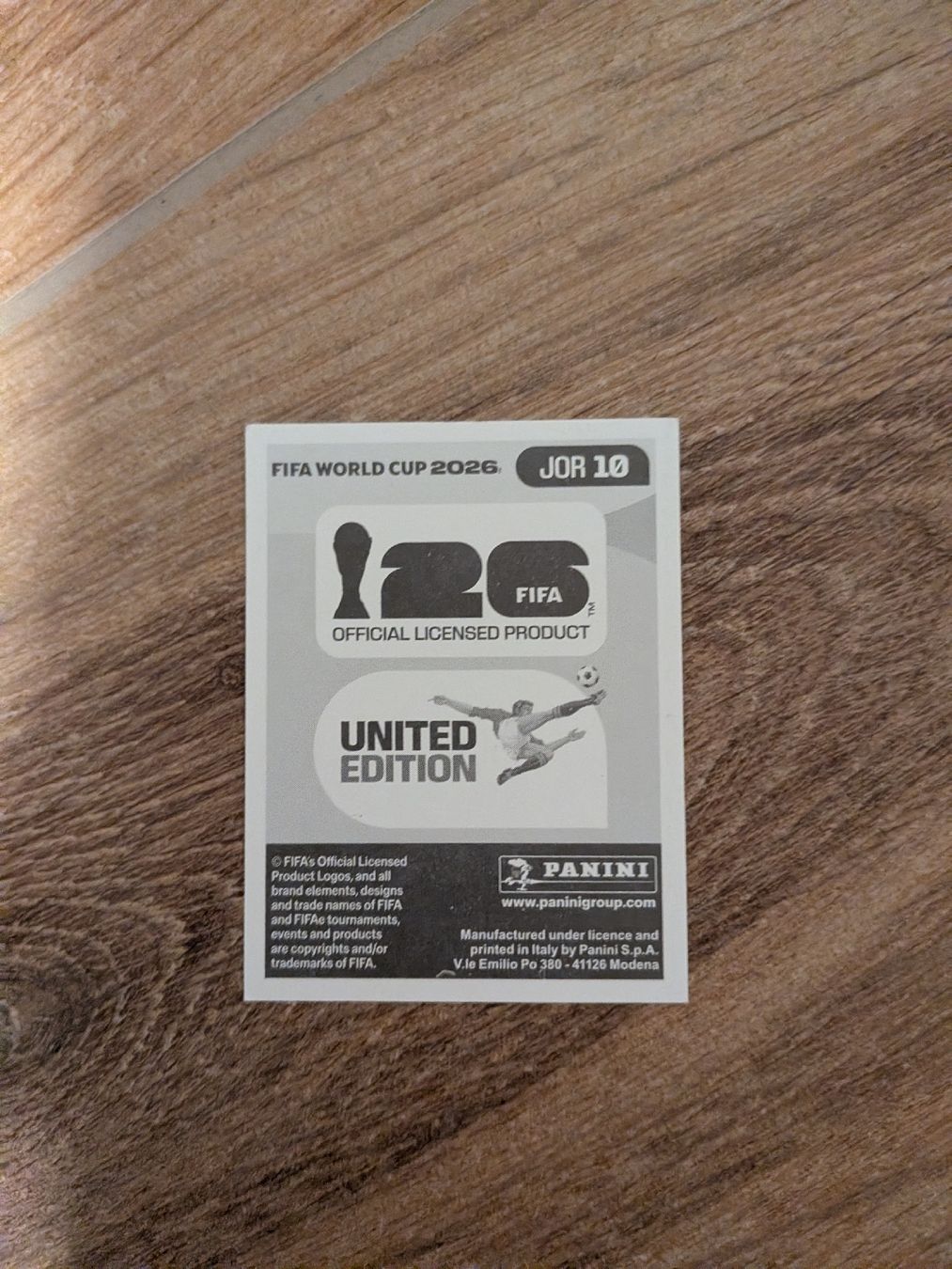 Panini Cartes à collectionner: Panini Bild JOR 10 – D'occasion à Eschenbach SG par SanFranciscoCalifornia 1