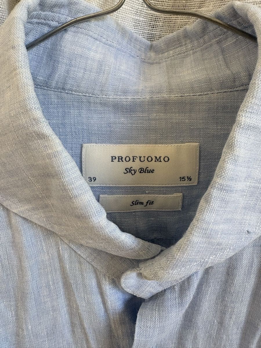 Chemises: Leinen Hemd Profuomo – Neuf (Voir description) à Zürich par steph07 3