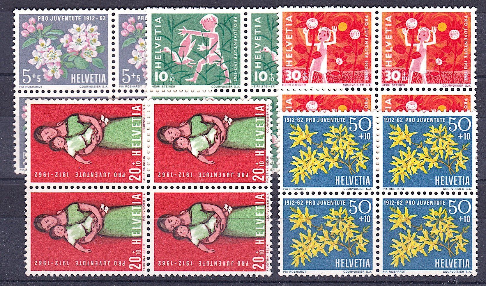 Tutti i francobolli: PJ 1962 im 4er-Block, postfr.** – Nuovo (secondo la descrizione) da Richterswil venduto da Dyaris2025