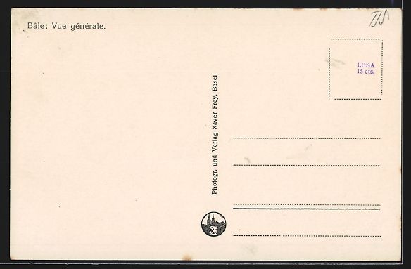 Cartes postales: AK Basel, Totalansicht – D'occasion à Berlin par bartko-reher 1