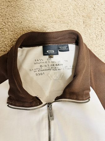 G-Star Raw Jacke Weiss/Braun Grösse XL guter Zustand