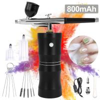 Düse Mini Airbrush Set Spritzpistole mit Kompressor