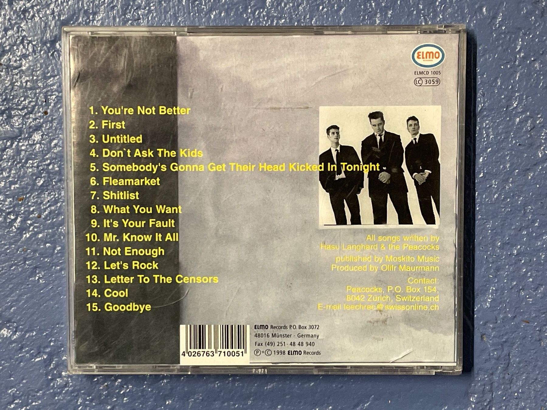 CD: [CD] PEACOCKS - In Without Knockin' (1998) – Usato da Frasnacht venduto da DiskSelection 1