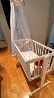 Baby Wiege mit Himmel Weiss gebraucht