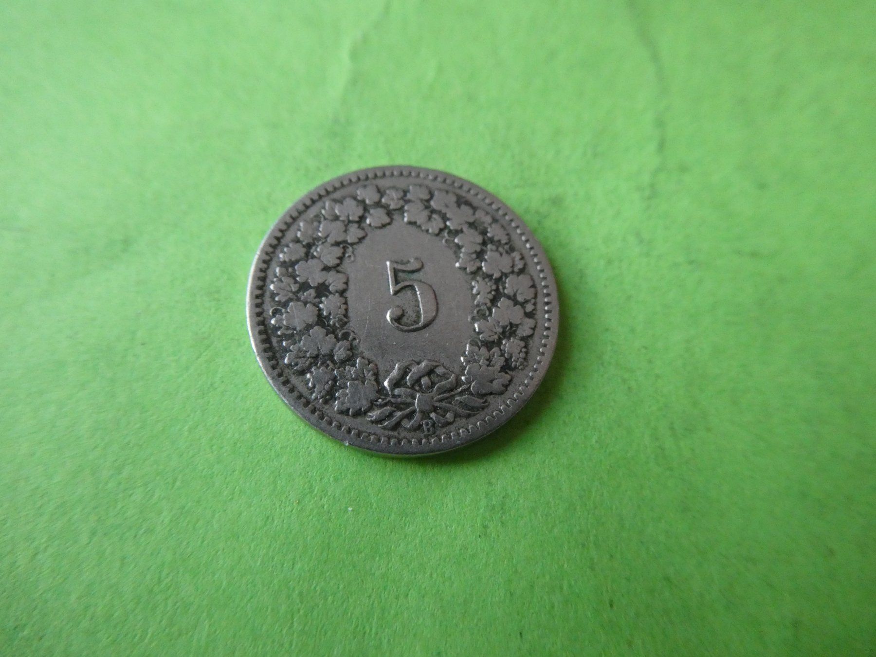 Toutes les monnaies: Schweiz 1895, 5 Rappen – Neuf (Voir description) à Hinterforst par rohusri 1