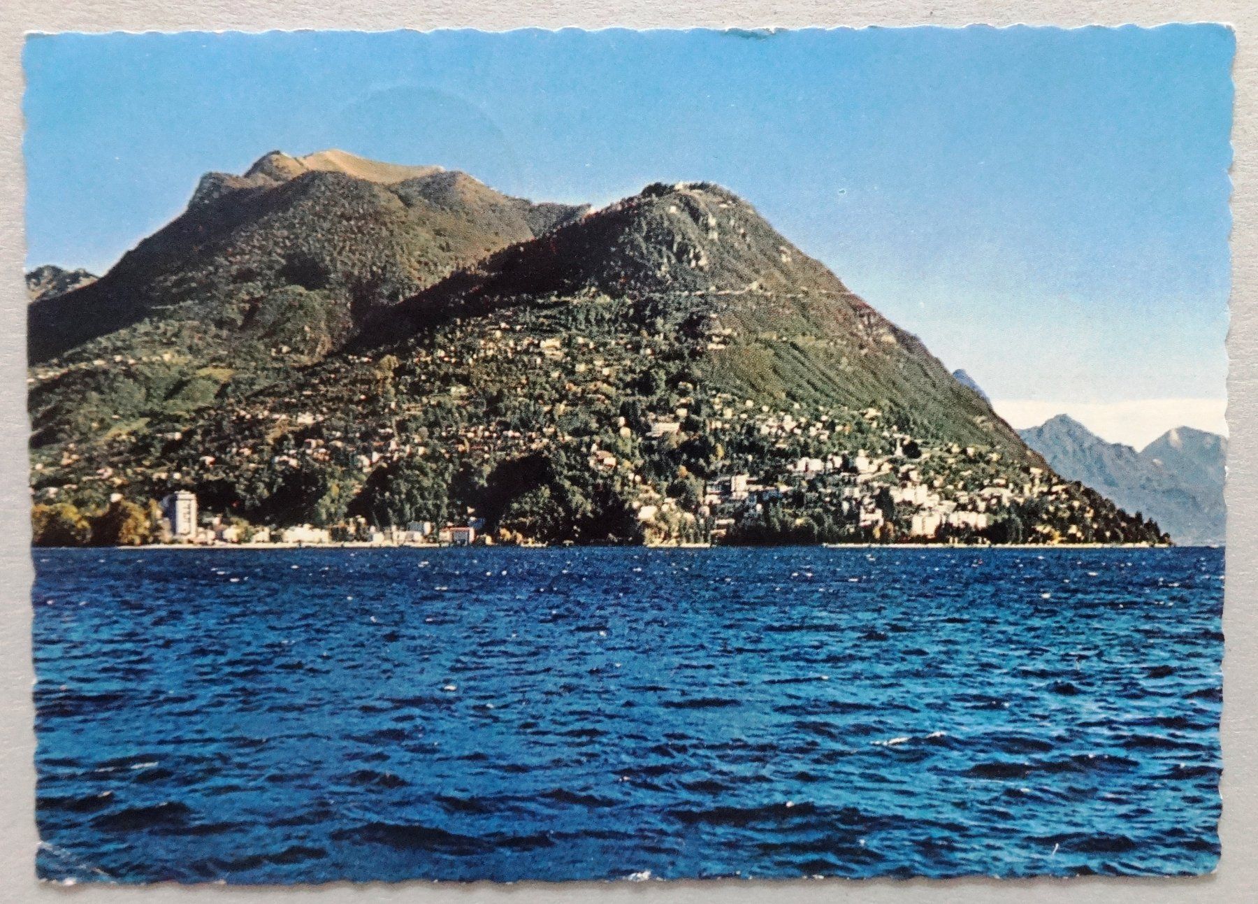 Cartoline postali: Lugano, Vista sul Monte Brè – Difettoso da Fétigny venduto da Billy2miny