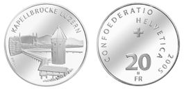 2005. 20 FR. Kapellbrücke Luzern.