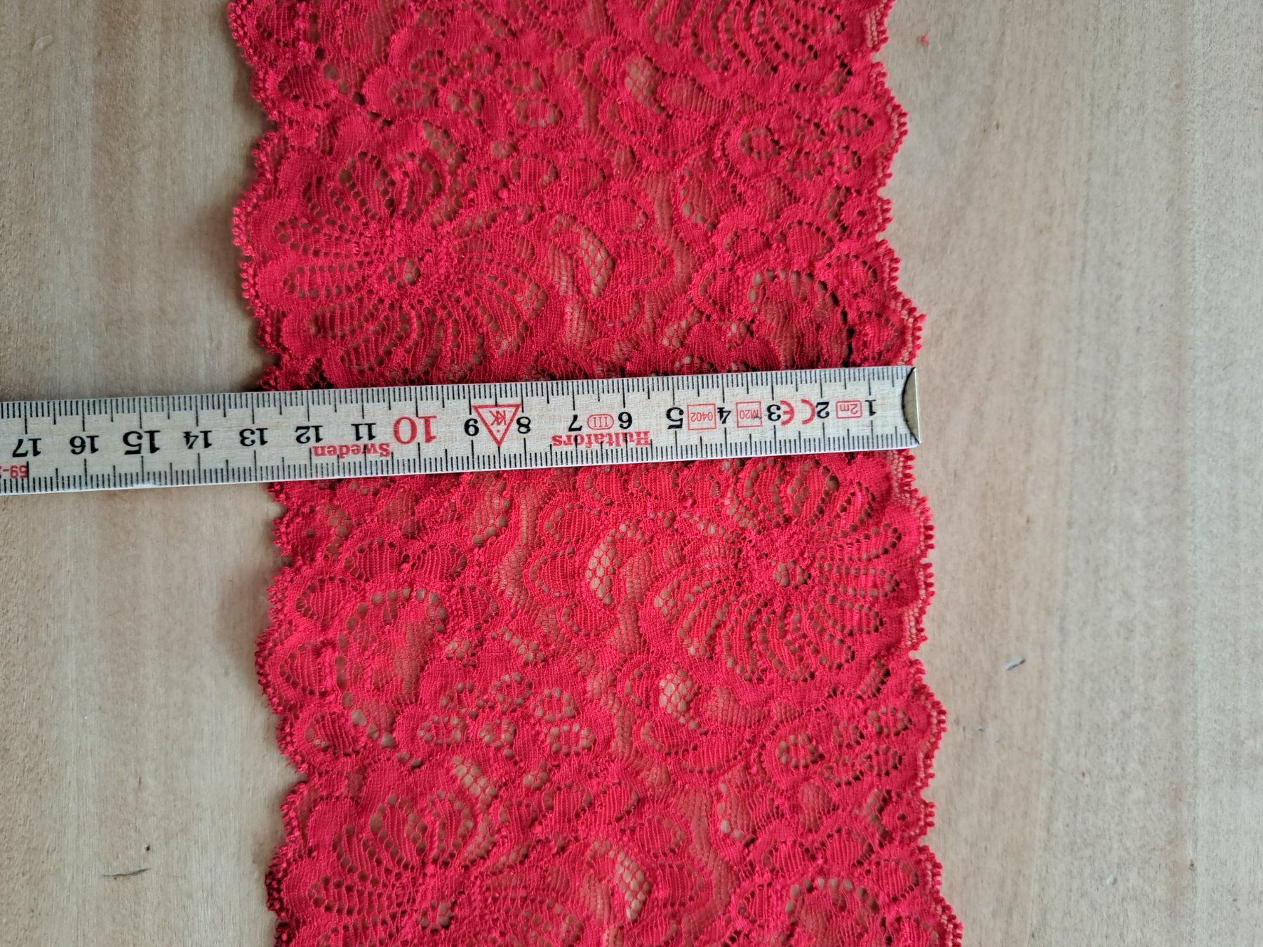 Stoffe: Elastische Spitze Rot Länge: 2.6 Meter      /   Nähen / Deko – Neu (gemäss Beschreibung) aus Langendorf von thesi246 2