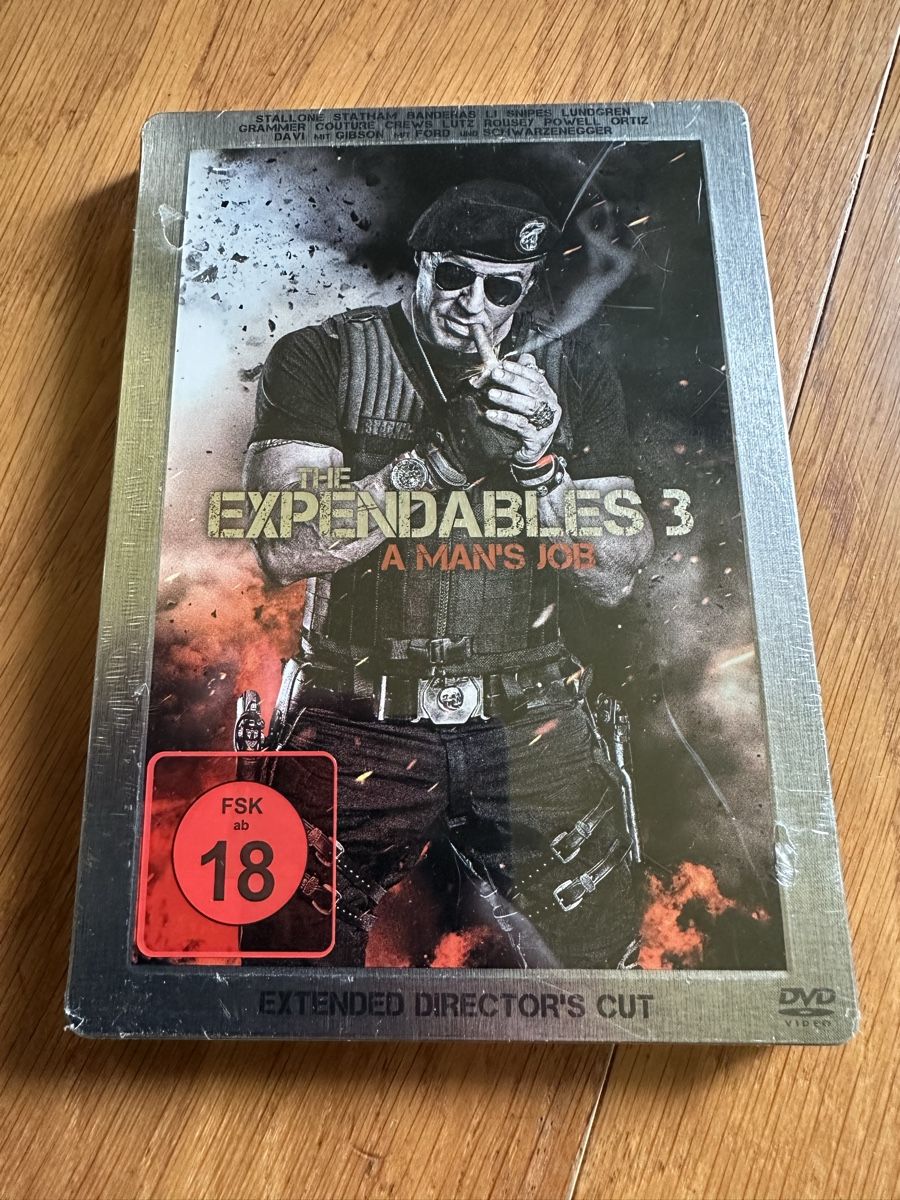 Tutti i DVDs: The Expendables 3 Steelbook, Extended Cut neu – Nuovo e nell'imballaggio originale da Benken ZH venduto da Audi-erich
