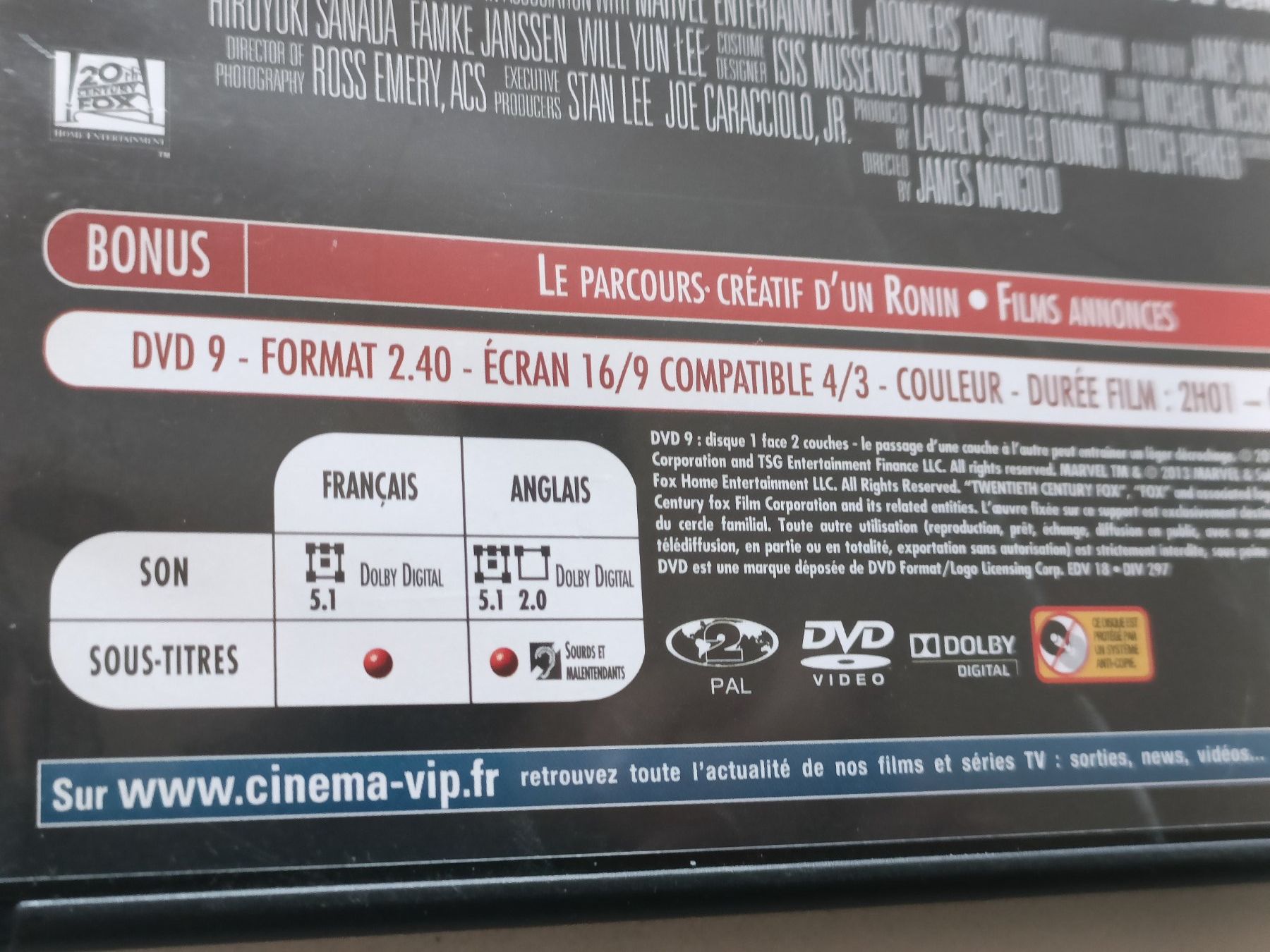 Alle DVDs: DVD Wolverine: Le Combat de l'Immortel -FR/ANG! – Gebraucht aus Vernayaz von pet_qh5r 3