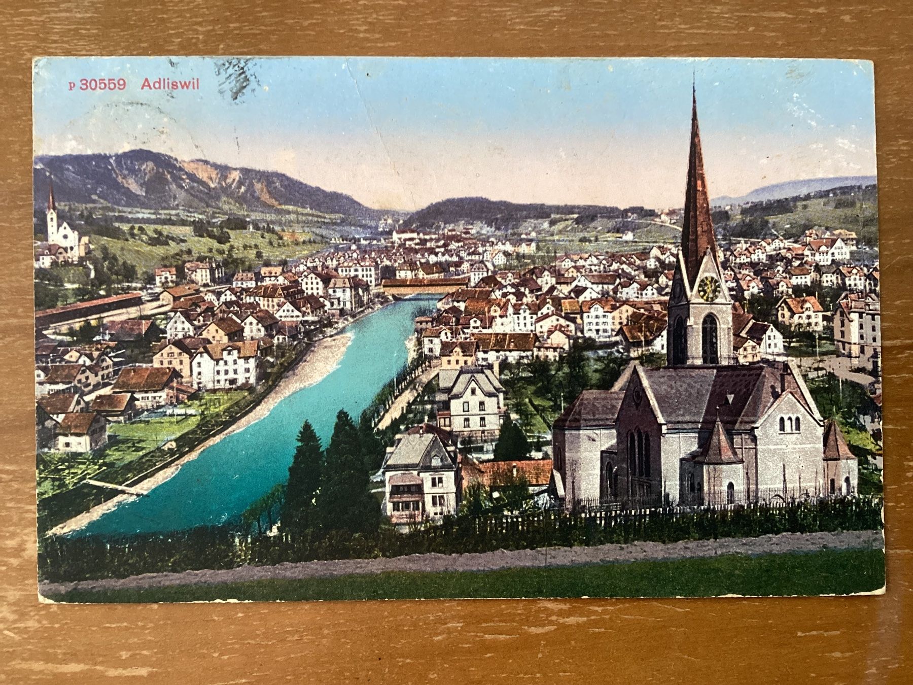 Cartoline postali: AK Adliswil 1915 – Usato da Zürich venduto da Tolima194
