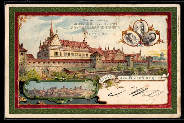 Cancelleria postale: Litho Nürnberg, 50 jähriges Jubiläum  – Usato da Berlin venduto da bartko-reher