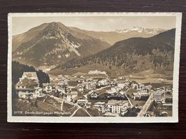 DAVOS - DORF gegen Pischahorn, Fotokarte, 1913