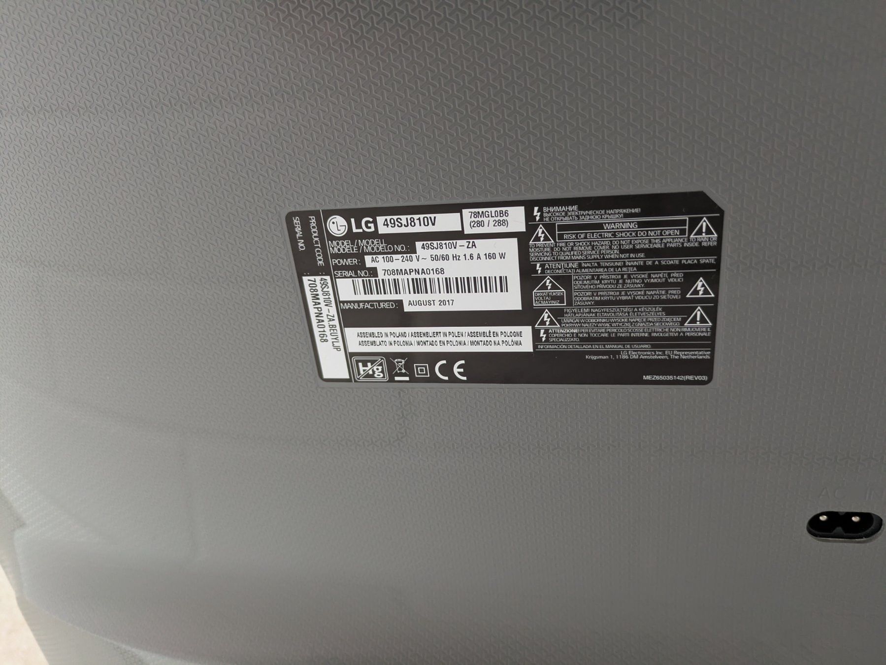 Fernseher: LG49SJ810V – Gebraucht aus Oberwil BL von daniel77777 1