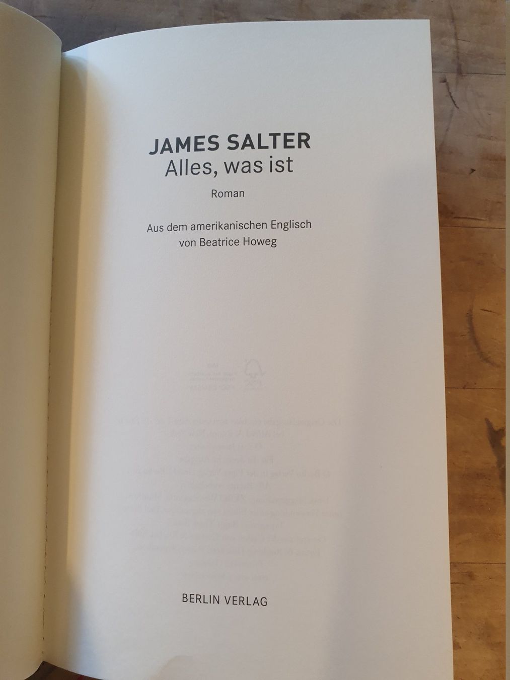 Libri: Alles, was ist James Slater Berlin – Usato da Zürich venduto da loosebone 2