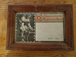 Schweizer Radfahrer Bund, Original-Urkunde von 1931, Rari...