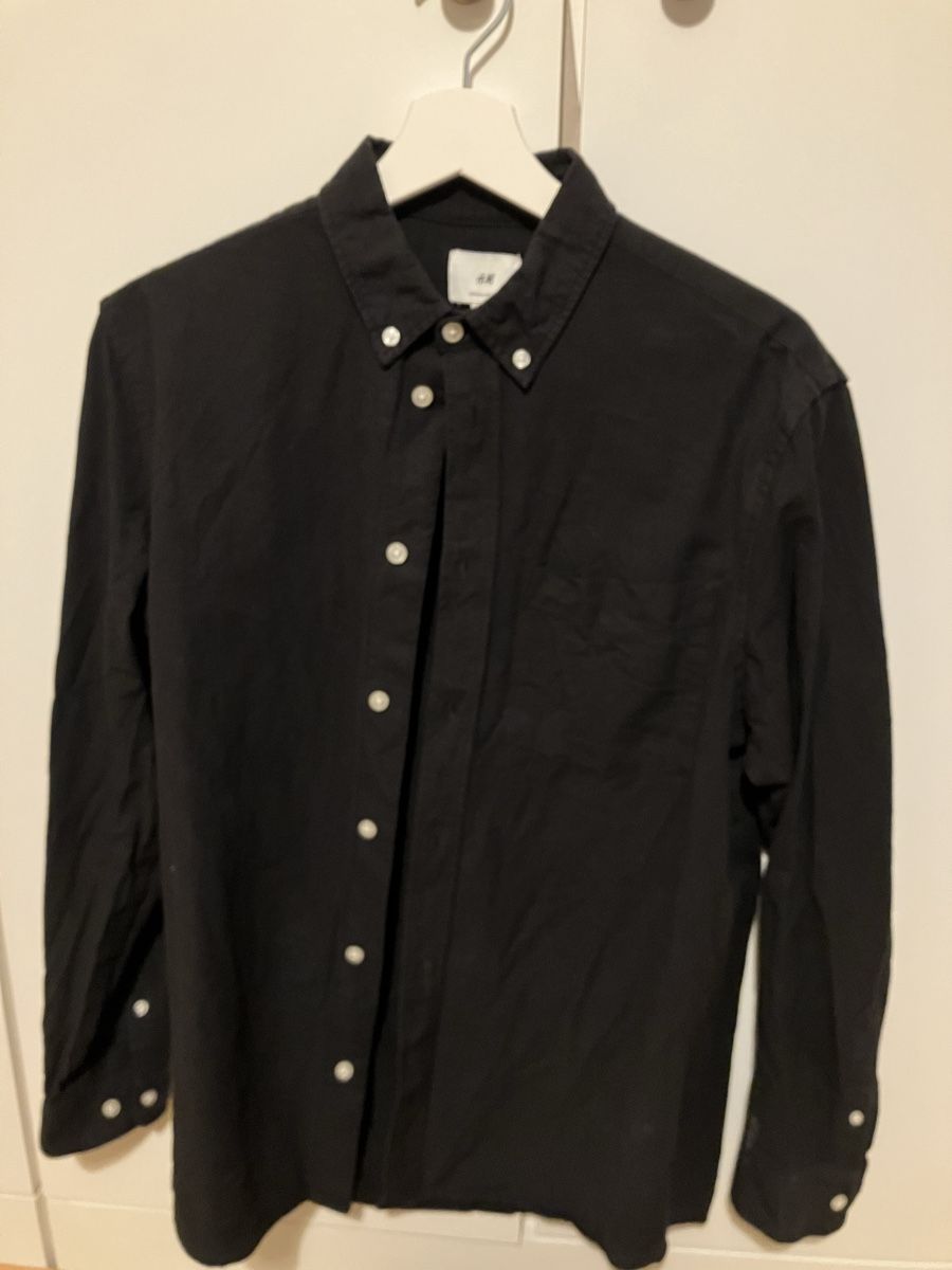 H&M Camicie: Schwarzes Hemd Regular Fit, Grösse S - Top Zustand! – Nuovo (secondo la descrizione) da Winterthur venduto da Streisel