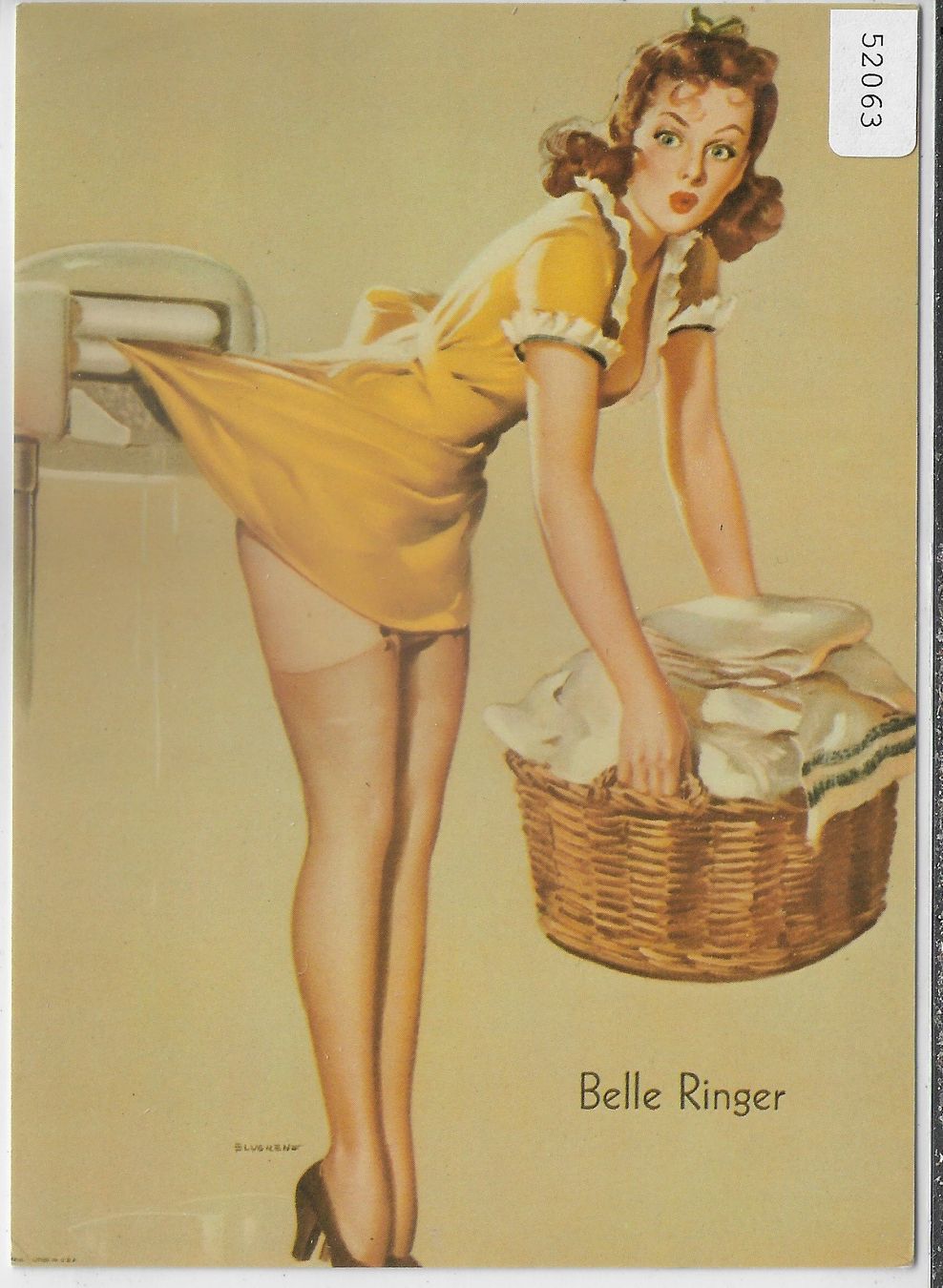 Cartoline postali: Pin-up Girl - Belle Ringer – Usato da Ettingen venduto da Kartenplanet