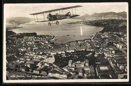 Gèneve, Vue prise en aéroplane, Motorf