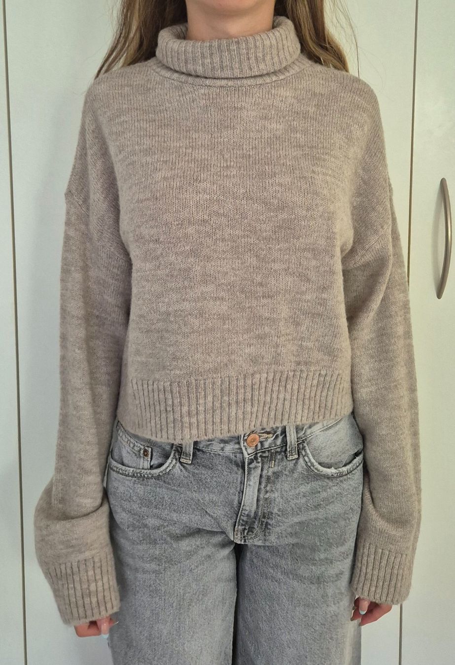 Pull&Bear Maglioni & Felpe: Damenstrickpullover, Gr. XS, beige – Nuovo (secondo la descrizione) da Baar venduto da Biga3