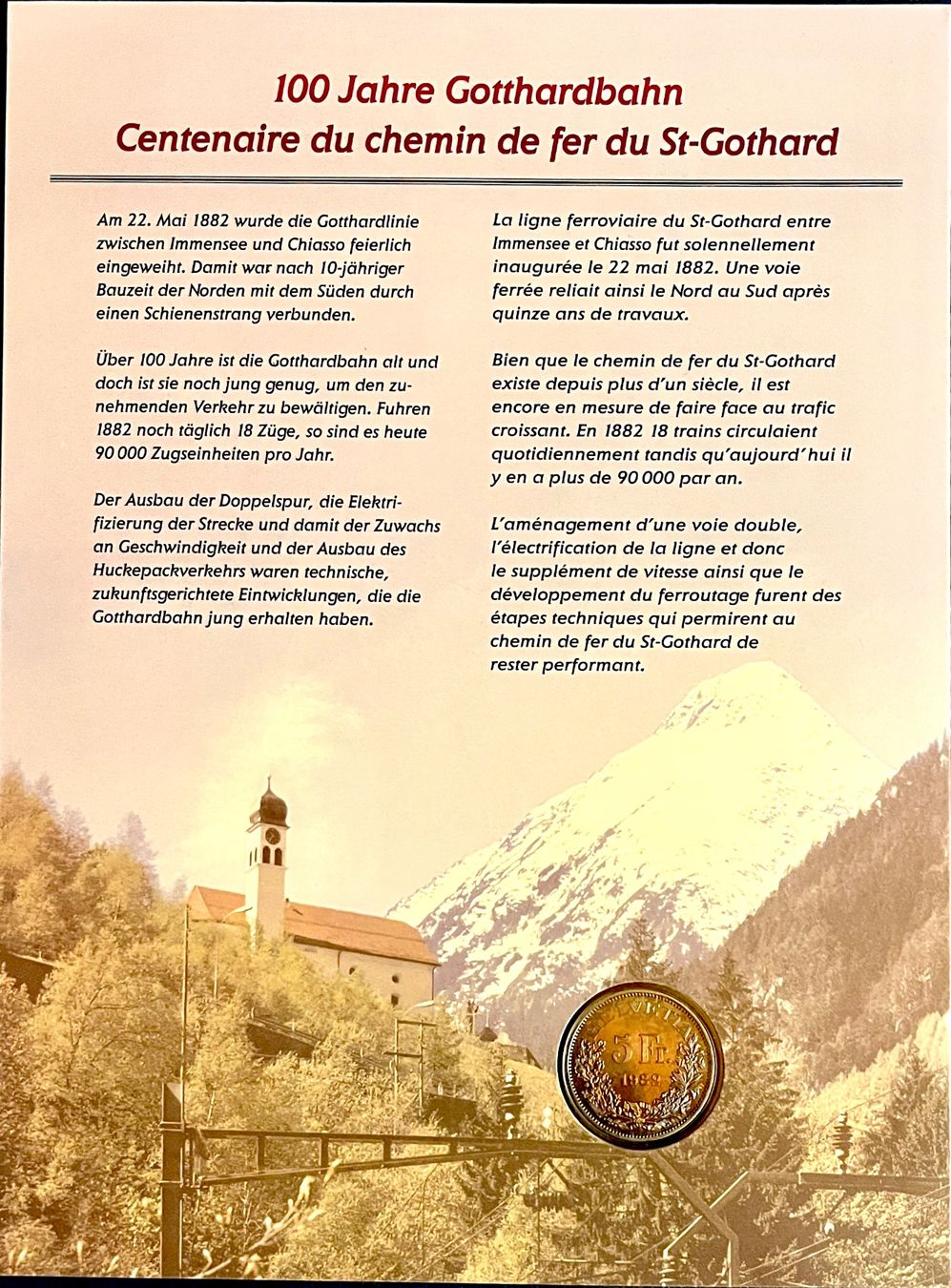 Alle Münzen: 5frs  commémorative 1982 SUP. – Neu (gemäss Beschreibung) aus Renan BE von johncactus 1