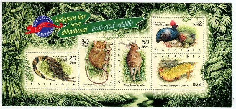 Tous les timbres: Block "Vögel & Tiere". Malaysia – Neuf avec emballage d'origine à Basel par Butsch5