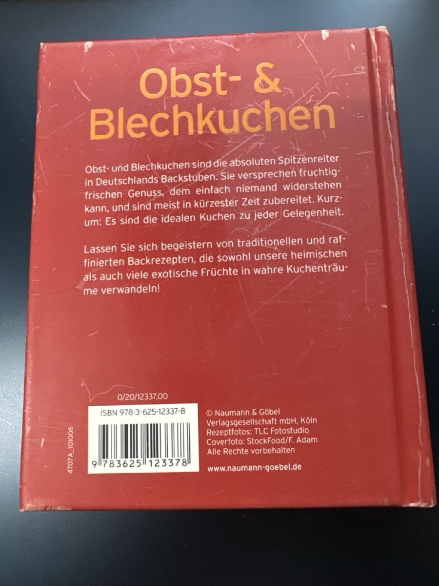 Libri: Backbuch Obst- & Blechkuchen NGV gebrauchte – Usato da Berikon venduto da Rueegg4 1
