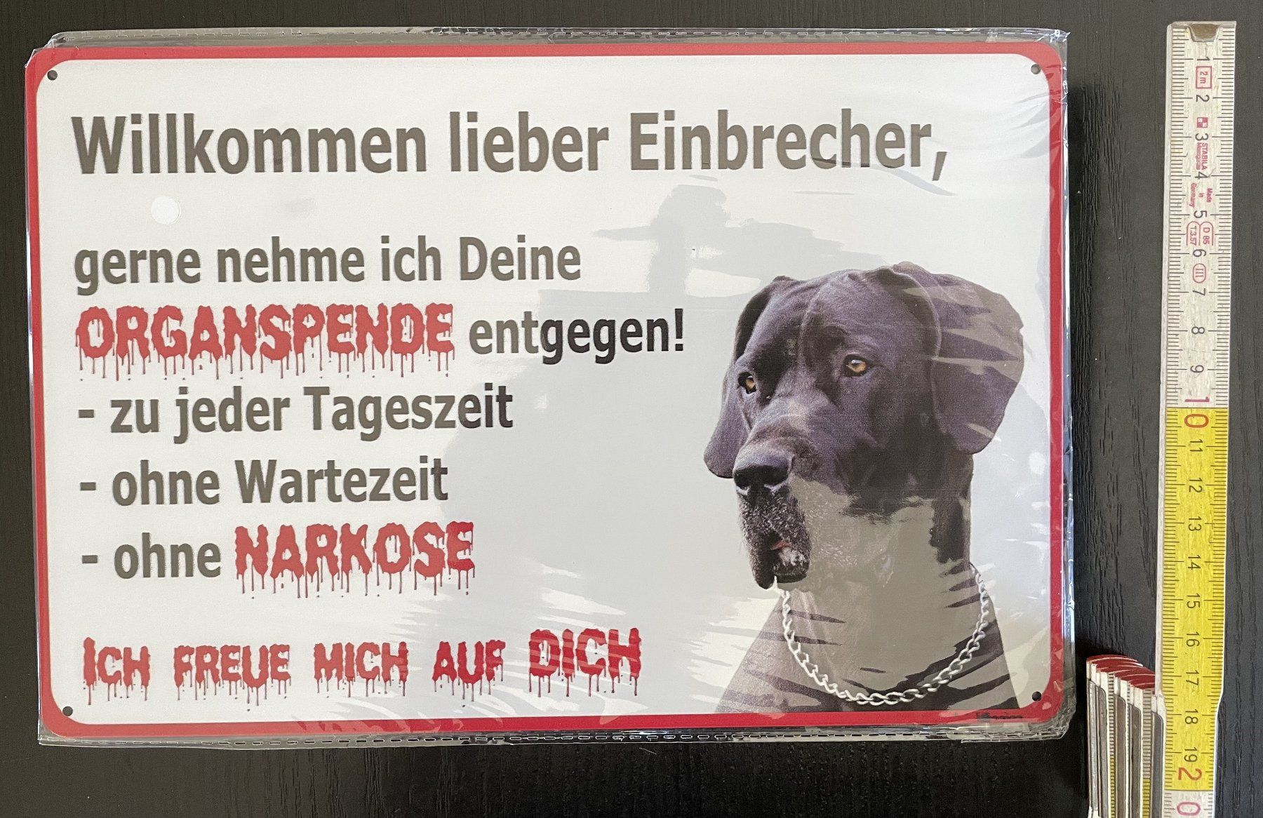 Insegne: Blechschild "Willkommen lieber Einbrecher" fun Deko Sammler – Nuovo (secondo la descrizione) da Oftringen venduto da allesmeins 7