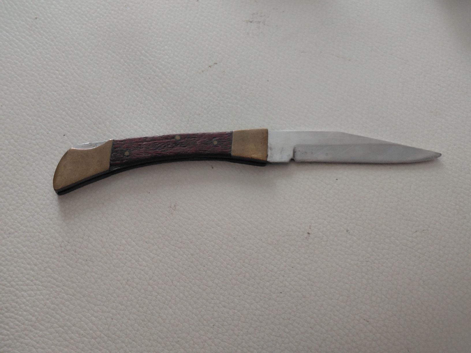 Accessori: Klappmesser mit Holzgriff und Messing, gebraucht – Usato da Belp venduto da mar_76s8 1