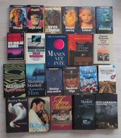 20 Krimi und Romane als Hardcover o. Taschenbuch, schwedisch