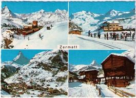 Zermatt - 4 Bild AK