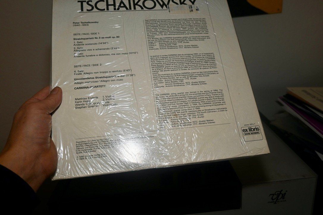Vinyles: Neu&OVP digital TSCHAIKOWSKY - CARMINA QUARTETT – Neuf avec emballage d'origine à Pfaffhausen par mono_rec 5