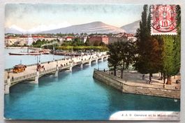 Genève et le Mont-Blanc