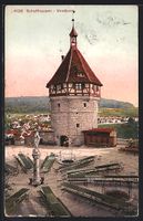 Schaffhausen, Munotturm mit Blick auf di