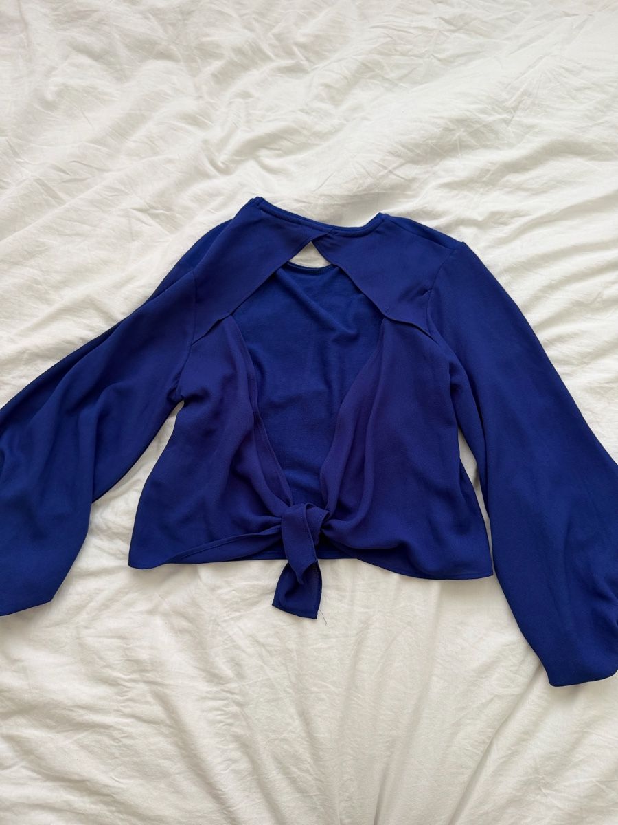 Zara Top: Rückenfreies Oberteil mit langen Ärmeln, Grösse S – Usato da Affoltern am Albis venduto da ble_z7fj 1